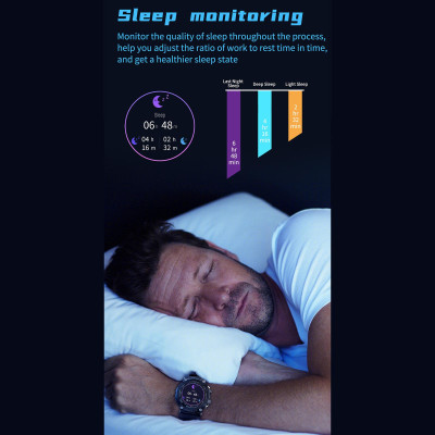 Đồng hồ thể thao thông minh LOKMAT ATTACK 2 Màn hình cảm ứng toàn phần TFT 1.28 inch BT5.1 IP68 Chống nước 10 chế độ