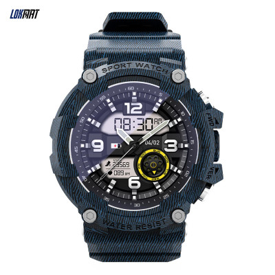 Đồng hồ thể thao thông minh LOKMAT ATTACK 2 Màn hình cảm ứng toàn phần TFT 1.28 inch BT5.1 IP68 Chống nước 10 chế độ