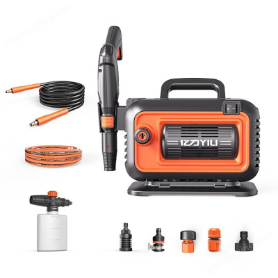 Máy rửa xe áp lực cao ABG yili YLQ4280G-Plus rửa xe cao áp công suất lớn 1800W có đồng hồ đo áp suất, máy rửa xe gia đình, công nghiệp, thiết kế nhỏ gọn - Hàng chính hãng
