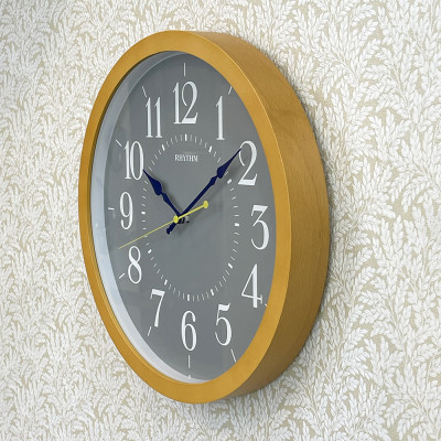 Đồng hồ Rhythm CMG139NR07 Kt 33.5 x 4.0cm, 860g. Vỏ gỗ. Dùng Pin.