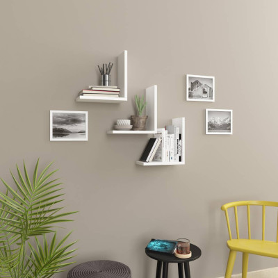 Kệ gỗ trang trí phòng khách gia đình SMLIFE Wesley