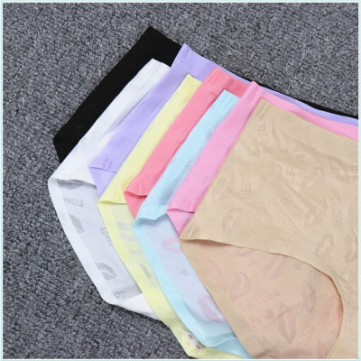 Combo 10 quần lót nữ thun lạnh in hình môi