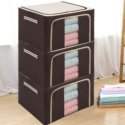 Túi vải đựng quần áo chăn màn khung sắt gấp gọn cỡ đại 66L - Túi vải đựng đồ đa năng chống thấm nhiều mẫu mã, họa tiết cao cấp - Hàng chính hãng D Danido