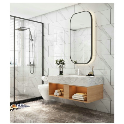 Bộ 20 Tấm Xốp Dán Tường 3D PVC Gỗ Nâu Đỏ 60x30cm Keo Sẵn Dày 2,5mm Cao Cấp, Sang Trọng 