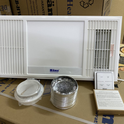 Quạt sưởi đa năng lắp đặt âm trần 4 trong 1 Hans HA-2 - Hàng Chính Hãng