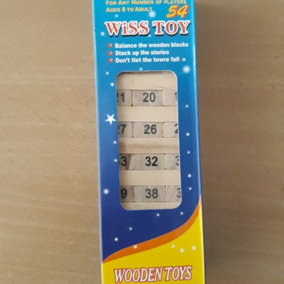 Bộ Đồ Chơi Rút Gỗ Wiss Toy 54 Thanh Cho Bé