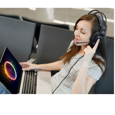   Tai nghe Gaming chụp tai Soundmax AH336 2m - hàng chính hãng