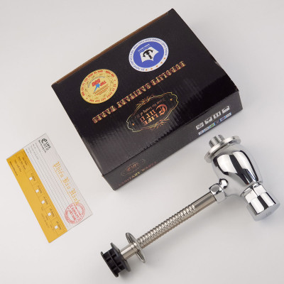 Van xả tiểu nhấn nam, chất liệu Đồng mạ Chrome Eurolife EL-XT140 (Trắng bạc)