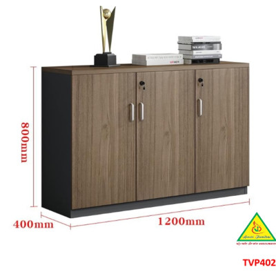 Tủ hồ sơ văn phòng, tủ tài liệu thấp gỗ MDF TVP402 - NỘI THẤT LẮP RÁP VIENDONGADV