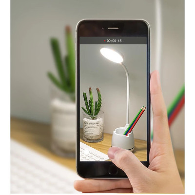 Đèn Bàn Học Led Bảo Vệ Mắt Chống Cận Làm Việc - Đọc Sách - Học Tập - Thân Đèn Uốn Cong Tiện Lợi - Linh Hoạt Điều Chỉnh Góc Độ & Vùng Sáng - Hàng Chính Hãng