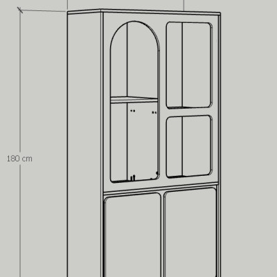 [Happy Home Furniture] SWEETY, Tủ lưu trữ nhiều ngăn, 90cm x 40cm x 180cm ( DxRxC), TCM_065