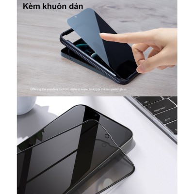 [iP 13Pro Max /14 Plus ] Cường lực chống nhìn trộm full màn hình Nillkin Guardian _  Hàng chính hãng