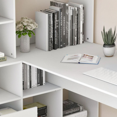 Bàn làm việc cá nhân liền kệ giá sách tiện dụng SMLIFE Daredevil