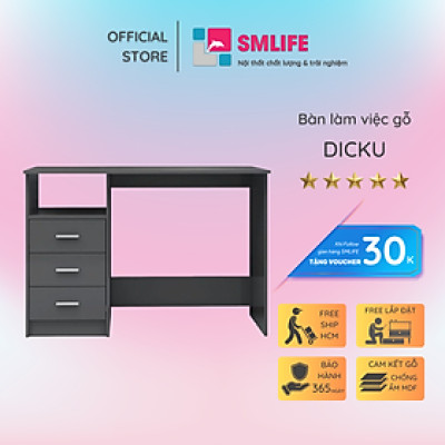 Bàn Học Cho Bé Kiểu Dáng Nhỏ Gọn Tiện Dụng SMLIFE Dicku