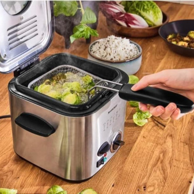  NỒI CHIÊN NGẬP DẦU 2 TRONG 1 SILVERCREST MINI 1.2 Lít Made in Germany Hàng chính hãng