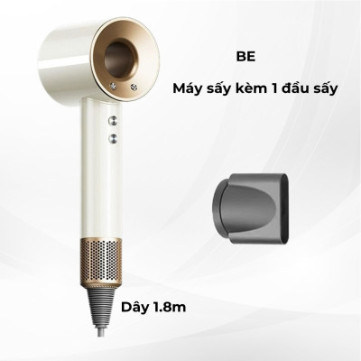 Máy sấy tóc công suất cao 1600W, máy sấy tóc ion âm, có chế độ sấy lạnh, kèm 5 đầu sấy tạo kiểu, BH 12 tháng - Hàng chính hãng