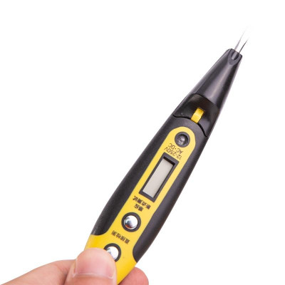 Bút Thử Điện Deli Chính Hãng 12-250V - Màn Hình Hiển Thị LED Kỹ Thuật Số Thuận Tiện - Vỏ Bút An Toàn - Hãng chính hãng - DL8005 / EDL8003
