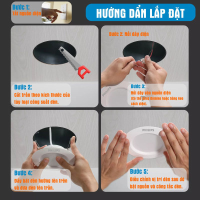 Đèn LED Âm trần PHILIPS Meson Max DL262 EC RD 125 9W, Cắt trần 125mm - Siêu mỏng 18mm, Tuổi thọ 30,000 Giờ, Ánh sáng chất lượng cao - Hàng Chính Hãng