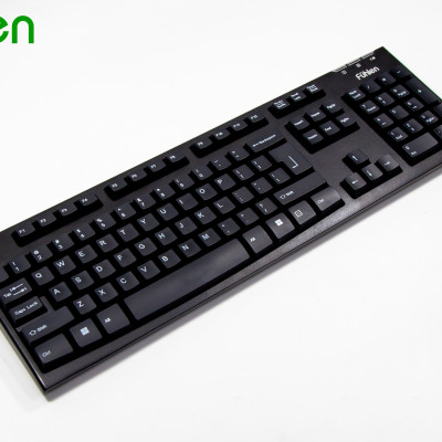 Bàn phím không dây Gaming/ Văn phòng Fuhlen L411w- Tuổi thọ 20 triệu lần nhấn, BH 2 năm,Tặng kèm pin- Hàng chính hãng