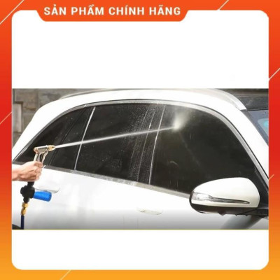 ️ Bộ dây vòi xịt nước rửa xe, tưới cây , tăng áp 3 lần, loại 3m, 5m 206701Ođầu đồng, cút, nối PE, d.vàng