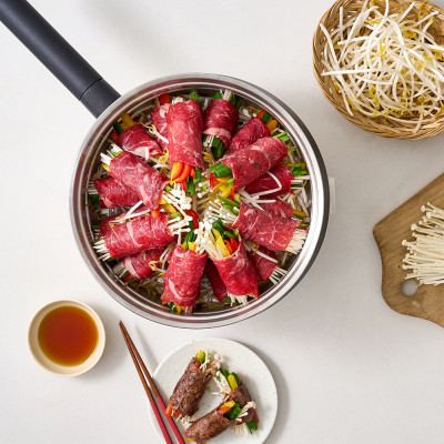 Nồi Điện Đa Năng 4 Trong 1 LocknLock 2L EJP421WHT, Hàng Chính Hãng, Nướng, Chiên, Lẩu, Hấp – JoyMall