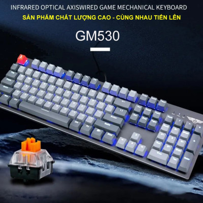Bàn phím quang cơ StarNet Newmen GM530 ( Led RGB, IP69 ) – Hàng Chính Hãng 