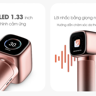 Máy làm đẹp da mặt Cao cấp Xiaomi NINETEEN - Công nghệ tần số vô tuyến RF Collagen Harmer chống lão hoá