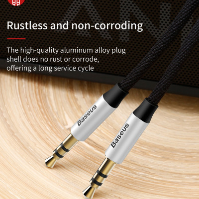 Dây cáp âm thanh Baseus Yiven Audio Cable M30 chất lượng cao AUX Audio 3.5 - Hàng chính hãng