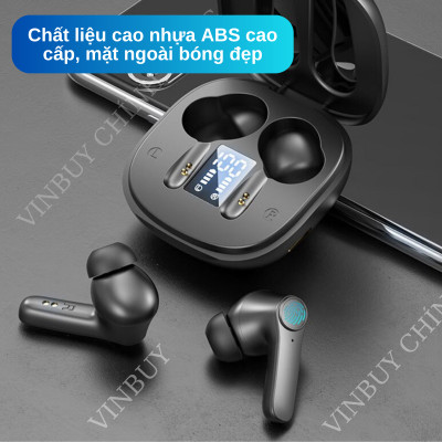 Tai Nghe Bluetooth Không Dây Nhét Tai Chống Ồn Cao Cấp V5.0 Chính Hãng Dùng Cho Iphone Samsung OPPO VIVO HUAWEI XIAOMI, Tai Nghe Không Dây - Hàng Chính Hãng VINBUY