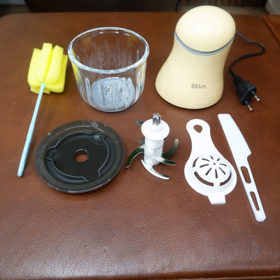 Máy xay cầm tay 6 lưỡi SEKA SK 1396 xay thịt, rau củ, xay tỏi ớt, Máy xay đồ ăn dặm cho bé + Tặng kèm dụng cụ rửa máy - Hàng chính hãng