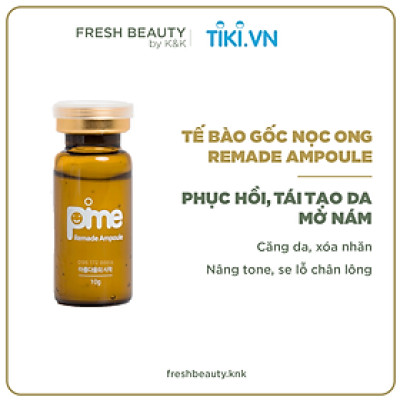 Tế bào gốc nọc ong Pime Remade Ampoule dạng tinh chất mờ sẹo rỗ thâm nám, phục hồi da treatment 10ml