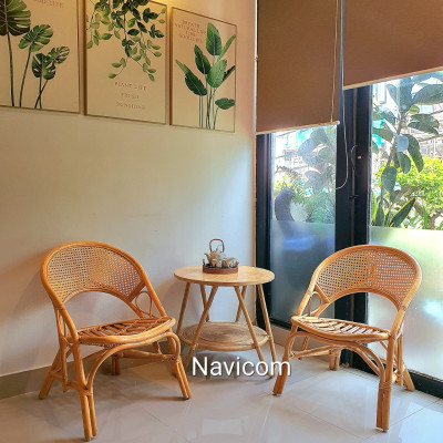 Bộ bàn ghế mây home decore