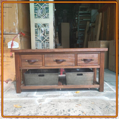Bàn Console 3 hộc kéo Tundo 137 x 43 x 66 cm