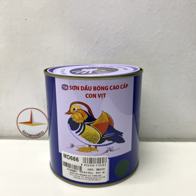 Sơn dầu cao cấp TOA Con Vịt màu xanh MD 666 _ 800 ml
