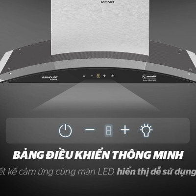 Máy Hút Mùi Kính Cong Sunhouse MMB6682-70 - Hàng Chính Hãng
