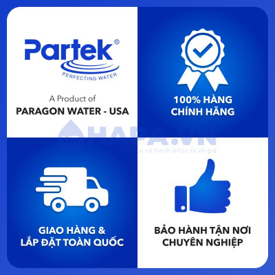 Bộ Tiền Xử Lý Nước PARTEK P4540-PT-S Siliphos Loại Bỏ Cặn Đá Vôi, Cặn Canxi, Độ Đục, Chống Bám Cặn... - Hàng Chính Hãng