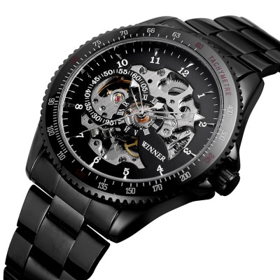 Đồng hồ nam WINNER 010 Đồng hồ cơ bán tự động Hiển thị thời gian Thời trang Thông thường Dây đeo bằng thép không gỉ 