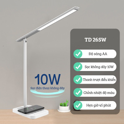 Đèn Bàn Học Cảm Biến Thông Minh FEIDASH TB26S / TB26SW - Công nghệ đèn LED toàn phổ cho ánh sáng ổn định, không nhấp nháy, chống cận và bảo vệ mắt - Khả năng hoàn màu cao giúp nhìn mọi vật rõ ràng hơn - Sử dụng nút cảm ứng và thanh trượt vô cùng tiện dụng