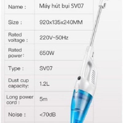 (Hàng chính hãng) Máy hút bụi Perfect có thể tháo rời làm máy hút bụi cầm tay vệ sinh ga giường, ghế, xe hơi, rèm cửa