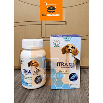 BOSSEN - ITRA TAB Hỗ Trợ Điều Tri Nấm cho Chó Mèo - Hộp 30 viên