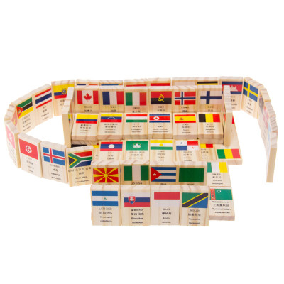 Đồ Chơi Gỗ, Bộ Domino Cờ 100 Quốc Gia Trên Thế Giới, Đồ Chơi Trẻ Em