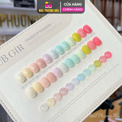 Set Sơn Gel BUBGIR 12 Màu Tông Pastel Số 85 Làm Nail Cao Cấp, Tặng Bảng Màu Cao Cấp, Bền Màu, Đặc Mướt, Tạo Xu Hướng Móng Ngọt Ngào Nữ Women