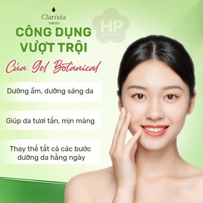 Gel Dưỡng Ẩm Trắng Sáng Da Clarista Tokyo Botanical All In One Gel (165 mL)