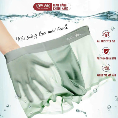 Quần Lót Nam Đùi Boxer Lụa Băng Menpro MP9 - Mỏng nhem Thoáng Khí