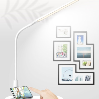 Đèn Bàn Sạc Panasonic HHGLT0346L19 5W - độ sáng 10-100%, Led Đổi màu, cổng sạc USB, Tích hợp đế đựng điện thoại tiện lợi