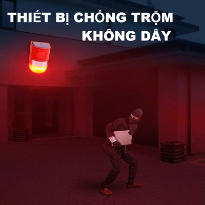 Thiết Bị Chống Trộm Năng Lượng Mặt Trời – Còi Báo Động Lớn, Lắp Đặt Dễ Dàng , đèn trang trí