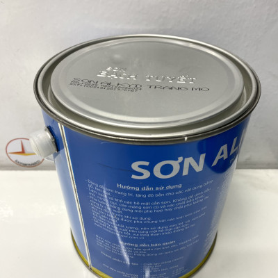 Sơn dầu Bạch Tuyết màu trắng mờ 4kg