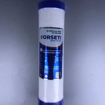 Bộ 3 lõi lọc thô Forseti lõi số 1 - 2 - 3 lọc sạch tạp chất có kích thước từ 1 micron, bảo vệ màng RO - Hàng chính hãng