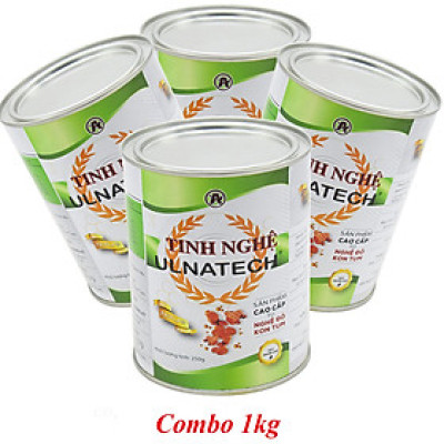 Combo 4 Lon Tinh bột nghệ Ulnatech (Nano Curcumin, mỗi lon 250gr)