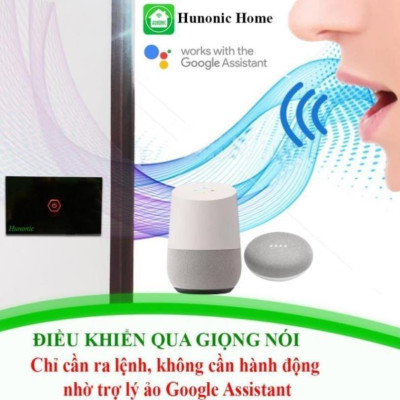 [CHỐNG GIẬT] Công tắc cảm ứng Hunonic Datic 1 Nút Công Suất Lớn kết nối Wifi điều khiển bình nóng lạnh, điều hoà từ xa